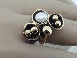 Estate 14kt Yellow Gold Ring with Pearl - Custom Made