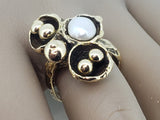 Estate 14kt Yellow Gold Ring with Pearl - Custom Made